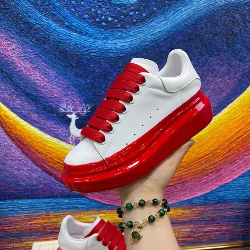 

McQueen-zapatos de pizarra para parejas, calzado deportivo informal, verstil, con Velcro, para chica