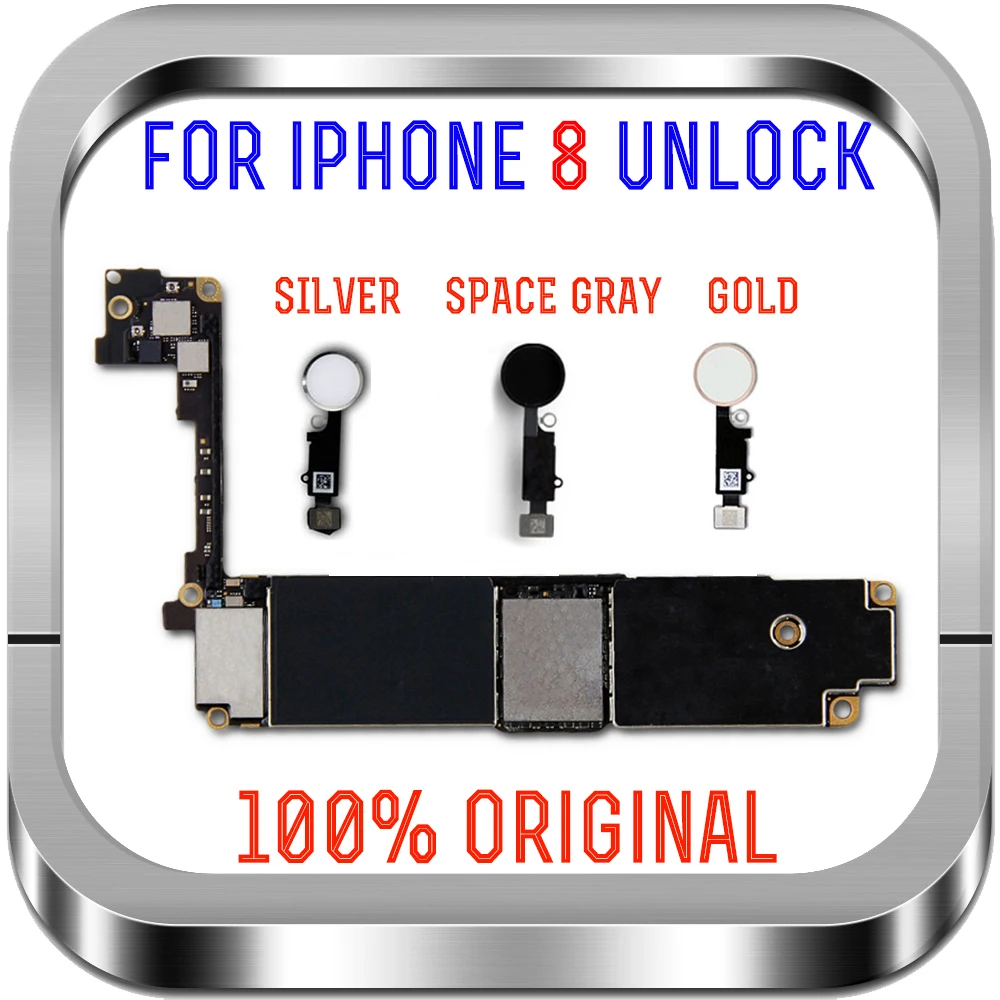 256/64 GB MB Материнские платы для iPhone 8 материнская плата нет да Touch ID Полная разблокировка материнская плата Система IOS вся логическая плата