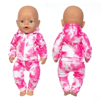 2021 new leisure suit fit for 43cm born baby doll clothes reborn doll accessories