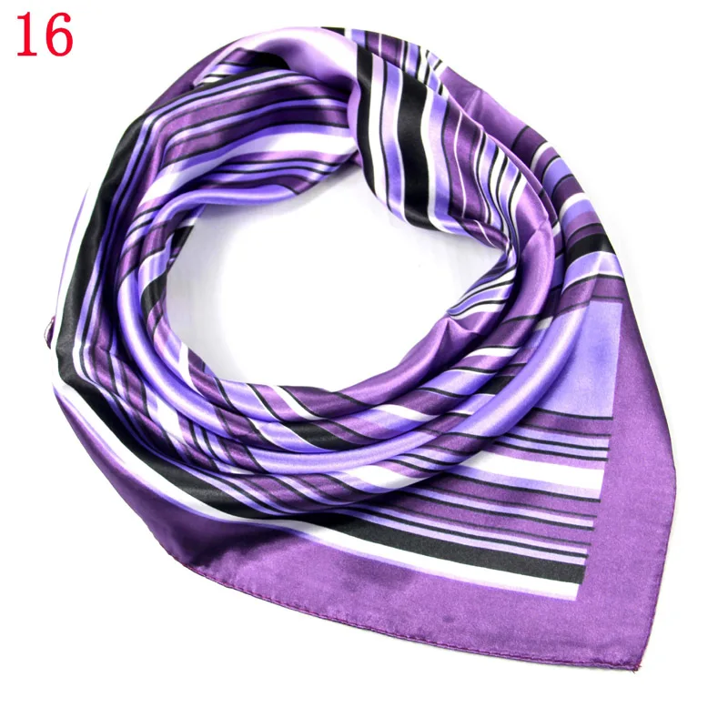 

60X60CM Fashion Women Square Scarf All-match Wraps Elegant Floral Dot Spring Summer Head Neck Hair Tie Band Neckerchief WJ49