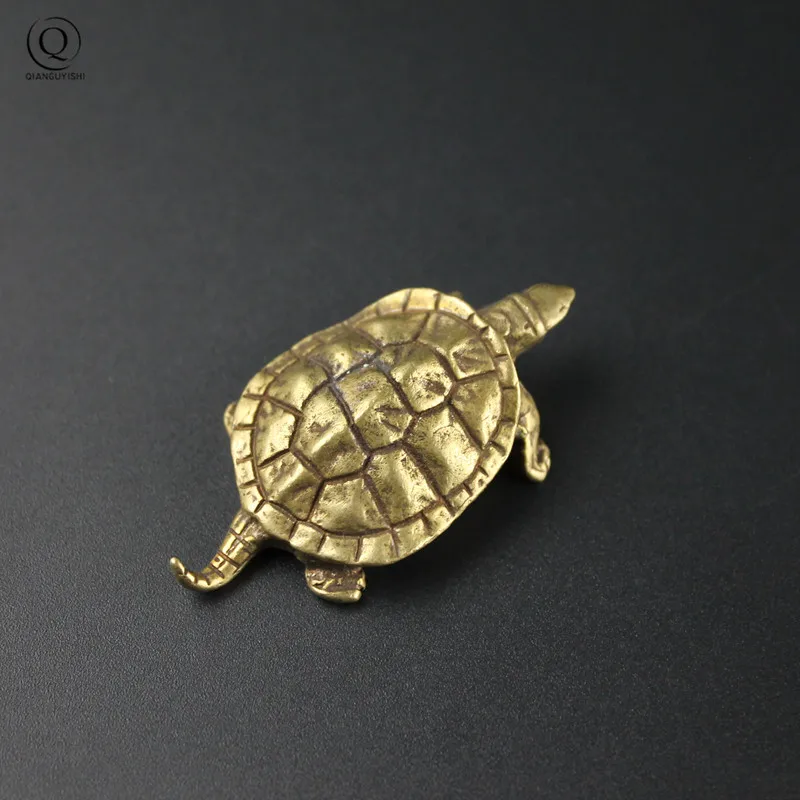 Скульптура в виде черепахи из чистой меди винтажная медная черепаха миниатюрные