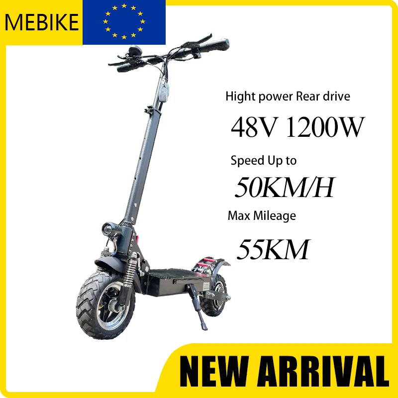 Электрический скутер для взрослых складной 10-дюймовый электрический самокат 48 в