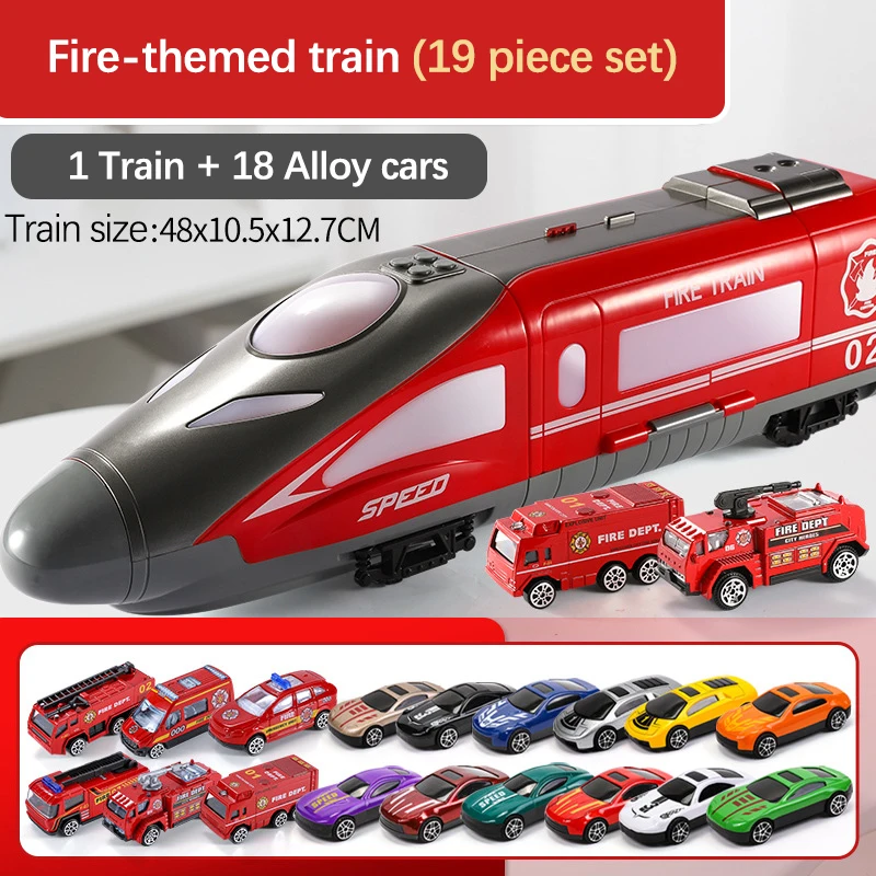 Высокоскоростной поезд игрушки Детская модель автомобиля сплав инерционный