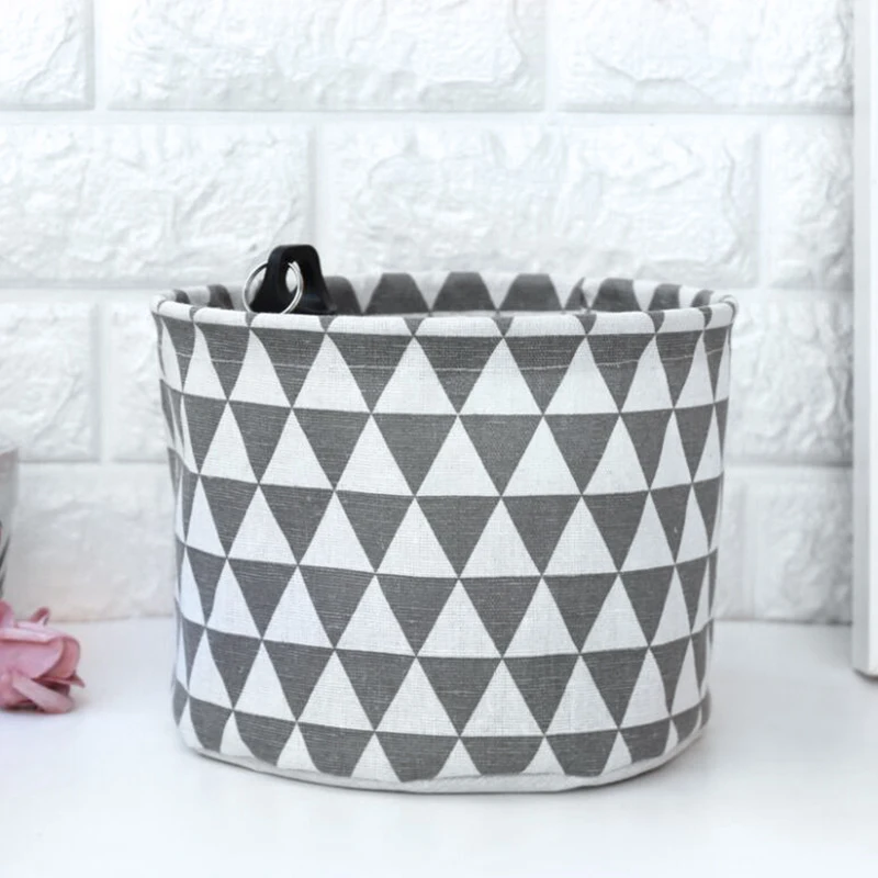 

Snailhouse Storage Box Linen Cotton Geometry Pattern Storage Organizer waterproof Cloth Storage Basket Cosmetic Case Organizer