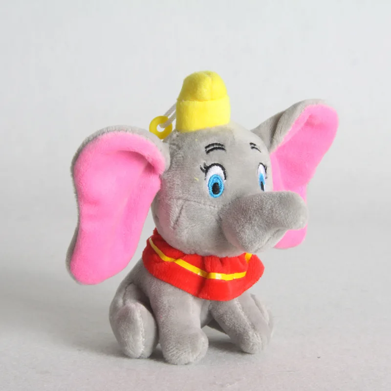 2 шт./партия милая плюшевая игрушка Dumbo кукла 15-25 см мультфильм клипсы в виде слона кулон брелок подарки для детей брелок