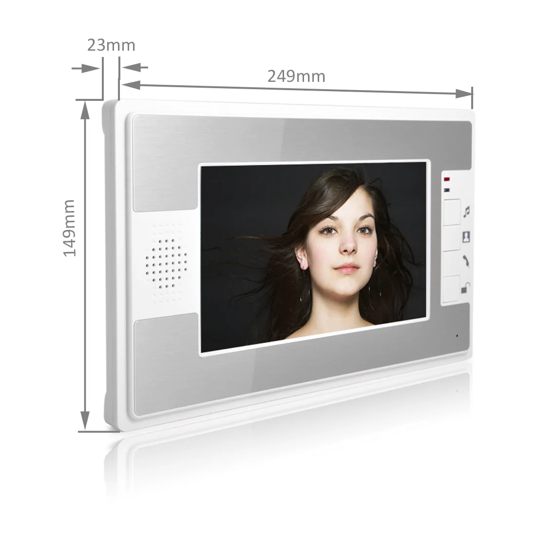 7 inch Wired Video Doorbell Indoor Monitor IR-CUT Rainproof Outdoor Camera Visual Intercom Remote Unlock Video Door Phone