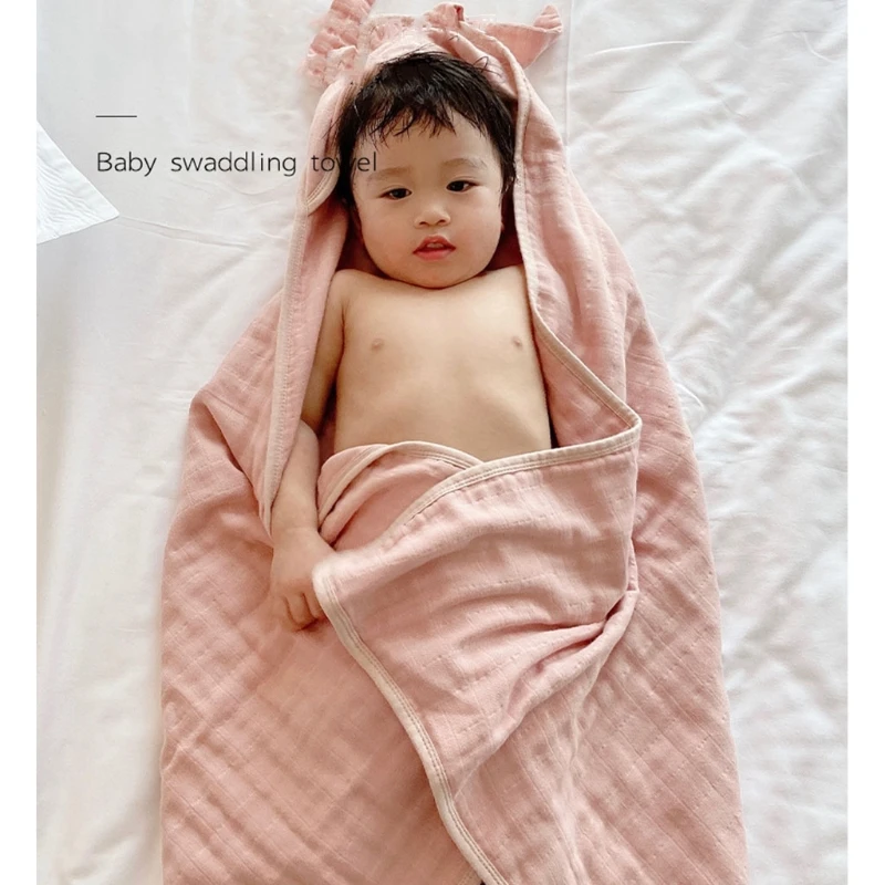 

Cartoon Hooded Bath Towel Pure Cotton Ultra Soft Super Absorbent Bathrobe Cloth Robe Unisex for Baby Boys Girls Shower Gifts