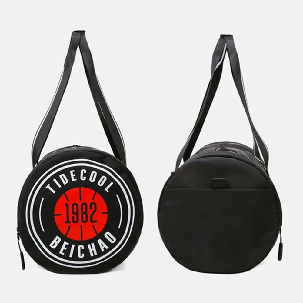 

Yoga Shoulder Travel Bag Cylindrical Bag Drum Boxing Backpack Swimming Portable Fitness Bag Unisex
