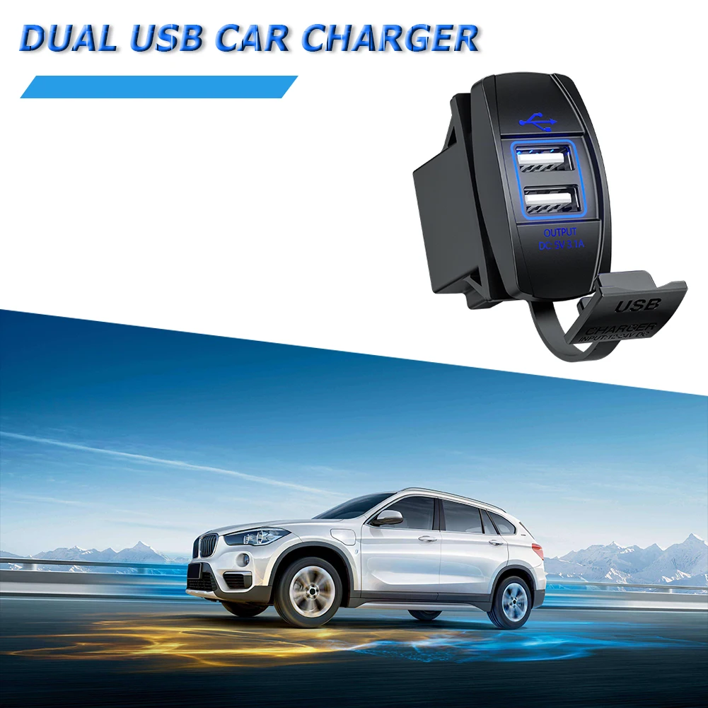 Автомобильное зарядное устройство с двумя usb разъемами портативные уличные