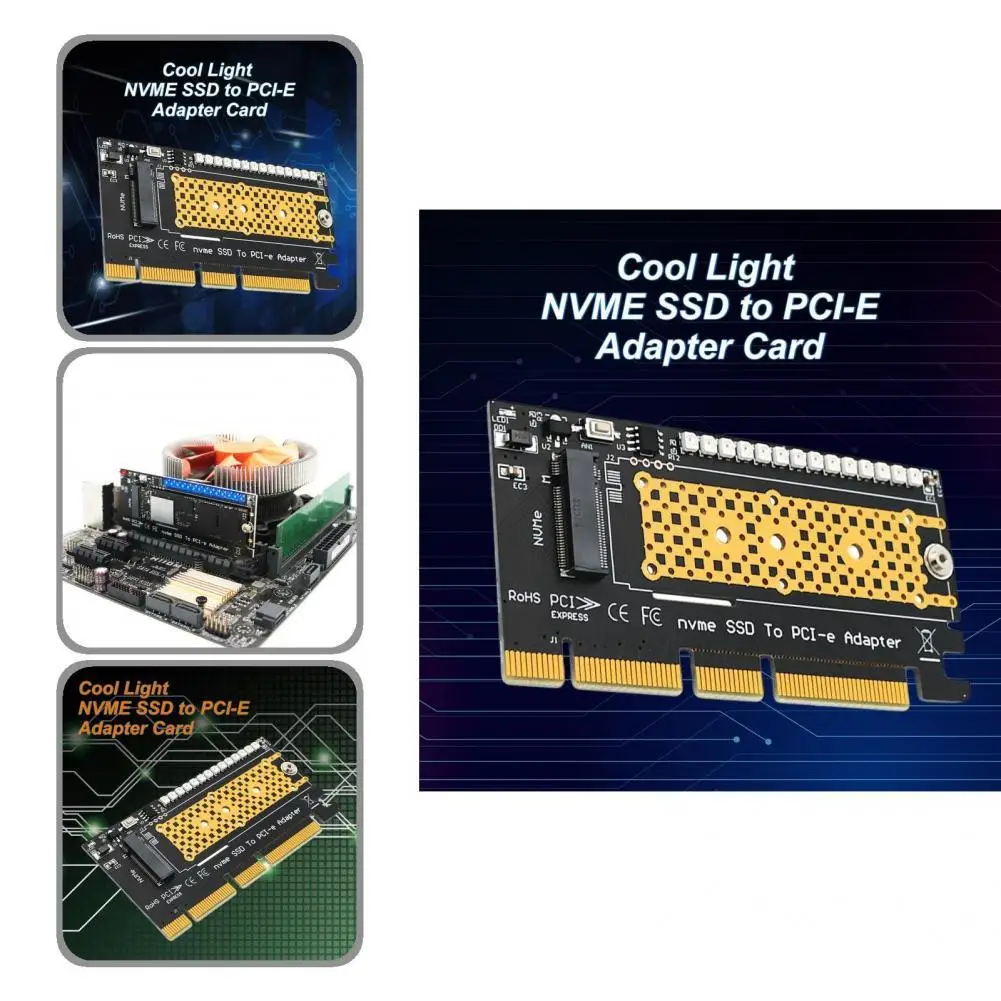 

High-quality NVME SSD to PCI-E Connector Card Anti-corrosion Converter Board Widely Compatible Computer Accessories