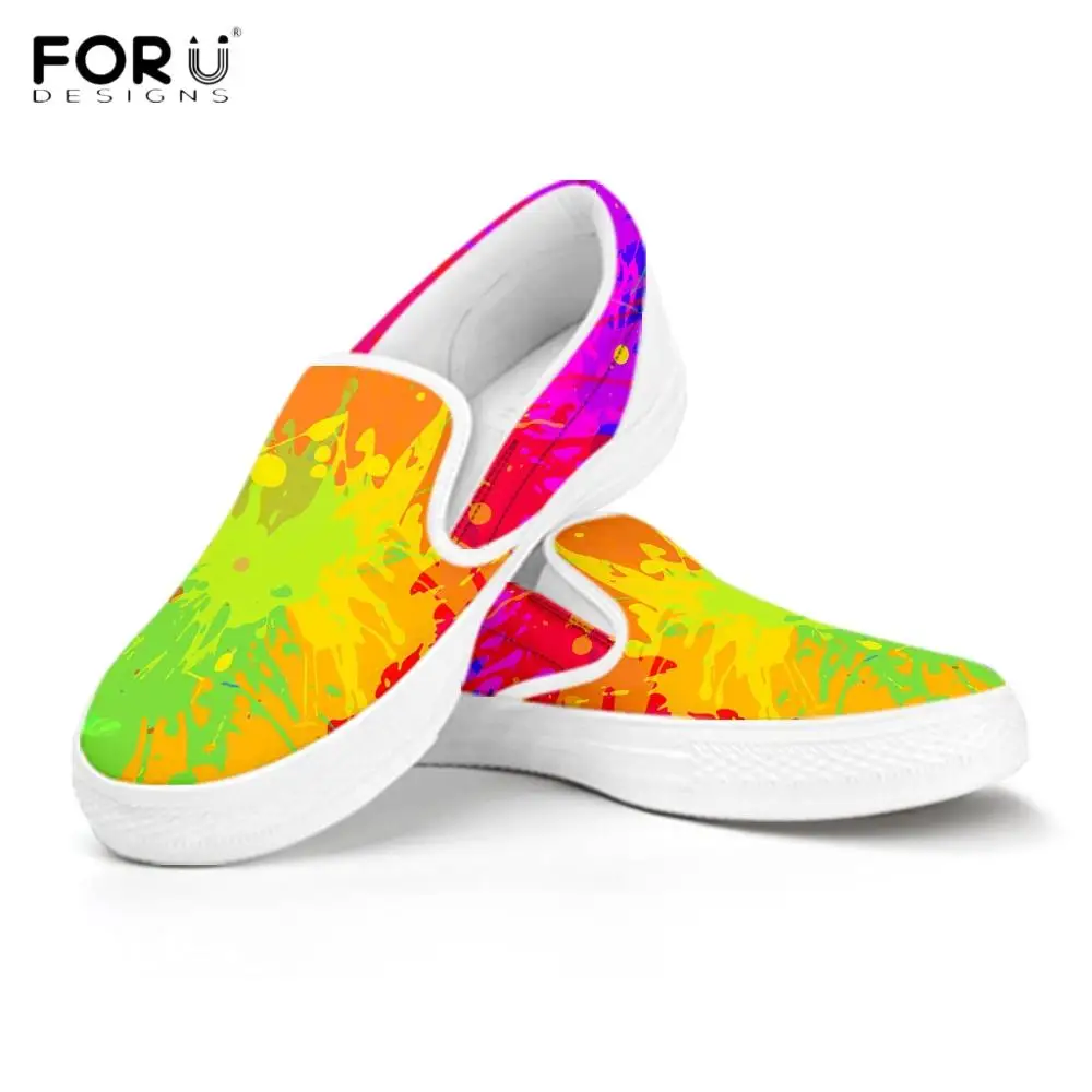 FORUDESIGNS/Повседневная Удобная дышащая обувь на плоской подошве без застежки с