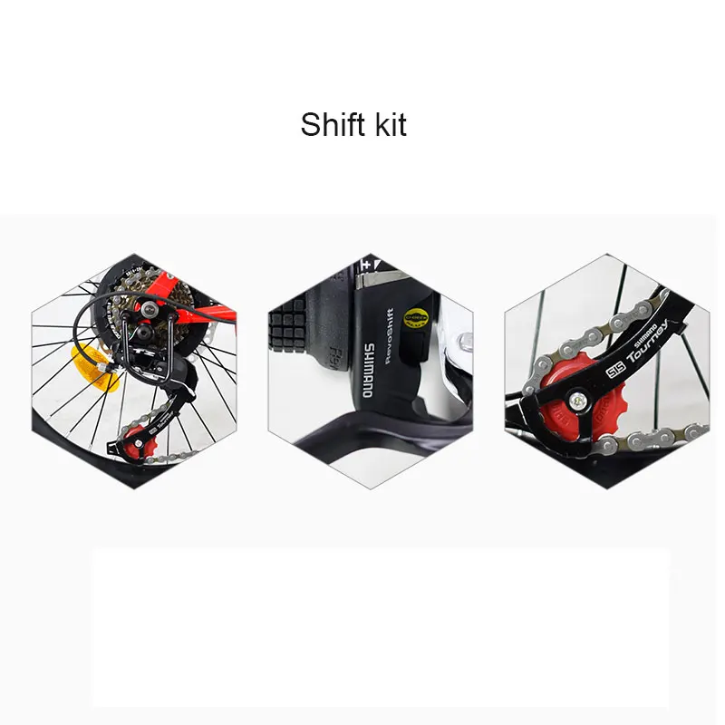Bike Folding Bicycle 20 Inch Speed Double Disc Brake Shock Absorption Aluminum Alloy Rim Student Adult Men and Women
