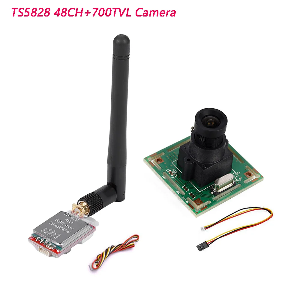 Мини TS5828 5 8G 600mW 48CH беспроводной AV TX передатчик + 700TVL COMS FPV камера для