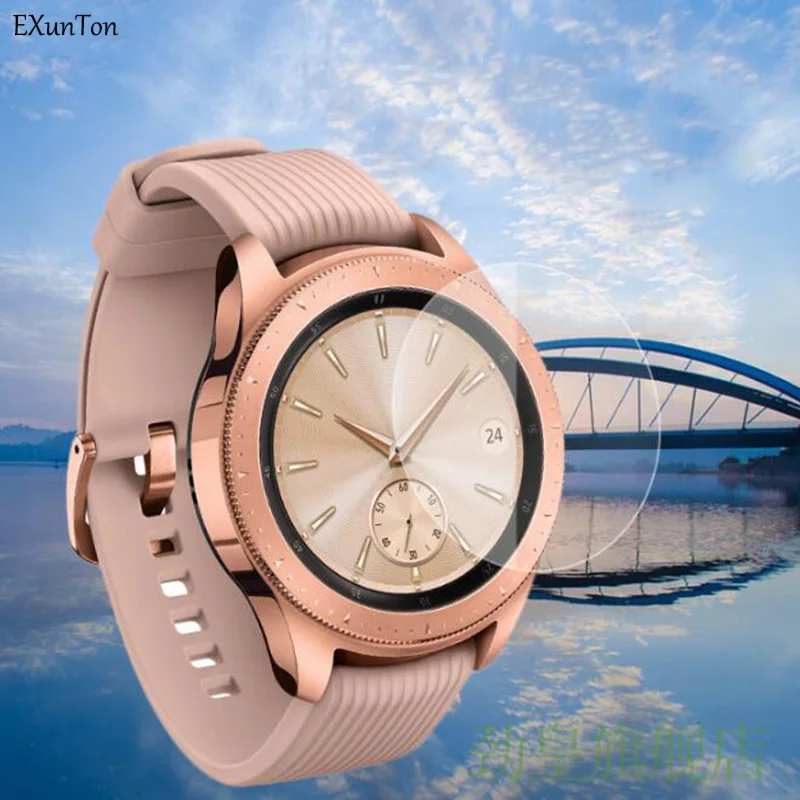 Закаленное стекло EXUNTON 2.5D для Samsung Galaxy Watch Ultra Gear Classic S4 S3 S2 42 мм 46 Защитная пленка