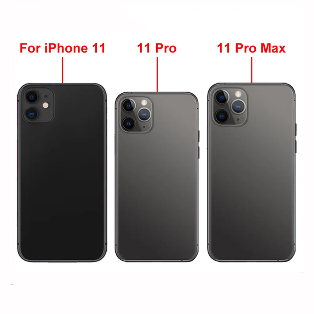 Чехол для iPhone 11 Pro Max с полным корпусом задняя крышка батарейного отсека + средняя