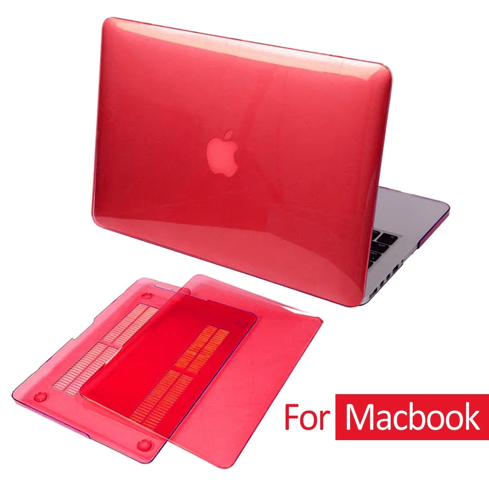Прозрачный жесткий чехол для ноутбука Apple Macbook Air Pro Retina с/без сенсорной панели 11 12