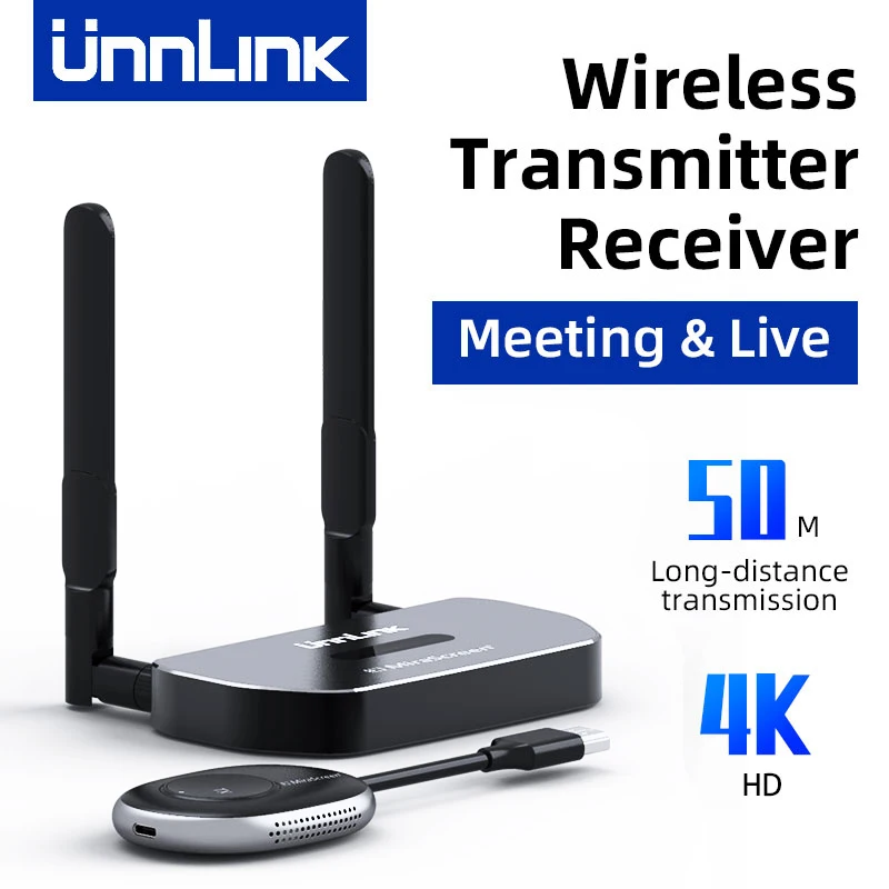 

Unnlink беспроводной HDMI-совместимый видеопередатчик приемник Удлинитель дисплей донгл для ТВ монитора проектора встречи прямых трансляций
