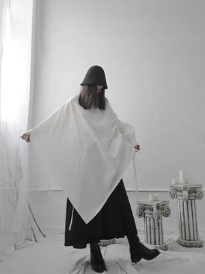 Оригинальная Свободная рубашка в стиле темного Ямамото Женская необычная