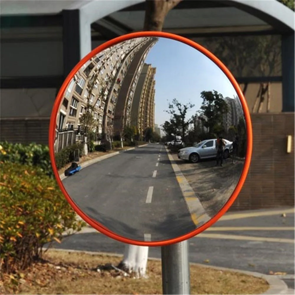 

30cm/12'' Wide Angle Security Curved Convex Road Mirror Outdoor Safurance Traffic Driveway Safety Signal Convex Mirror