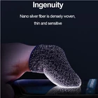 Комплект из 2 предметов, из дышащего материала игровой контроллер палец крышка с защитой от пота перчатки до кончиков пальцев с накатанной головкой рукав сенсорный Экран чувствительной стрелять для PUBG