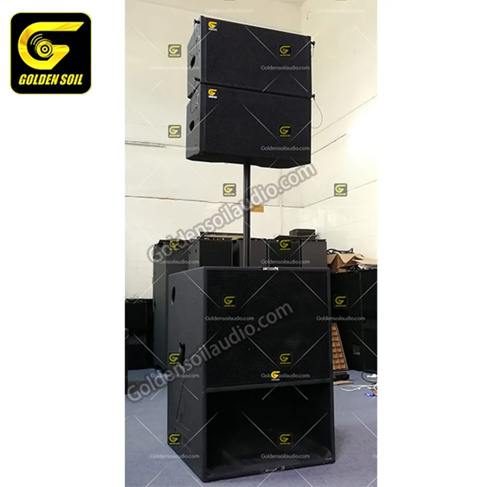 Goldenground Audio A102 двойная 10 дюймовая линейная акустическая система + A18A Одиночная 18