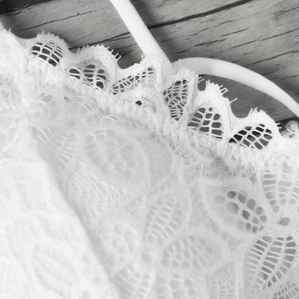 2 шт. женский жилет укороченный кружевной топ проводное свободное белье Brallete