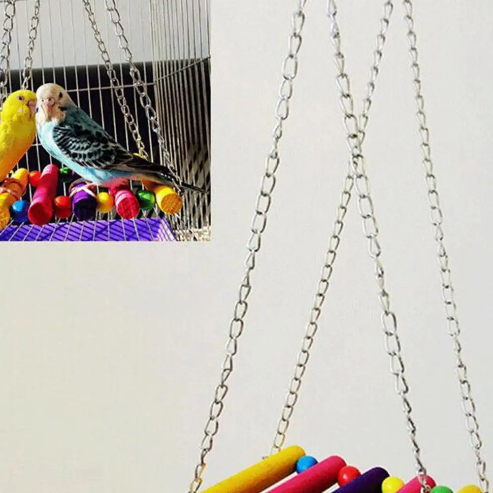Wood Swing Stand Bar Climbing Ladder Handstand Bird Hanging Toy | Дом и сад