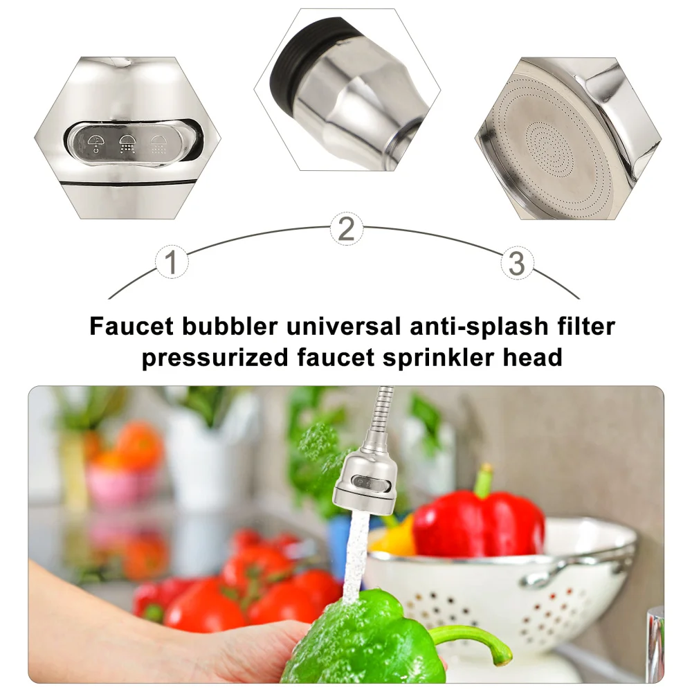 

1pc Kitchen Anti-Splashing Rotate Water Outlet Sprayer Head