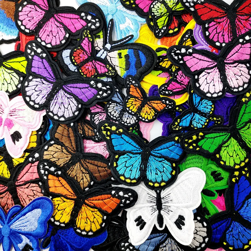Нашивка-бабочка аппликация для вышивки принадлежности глажки шитья