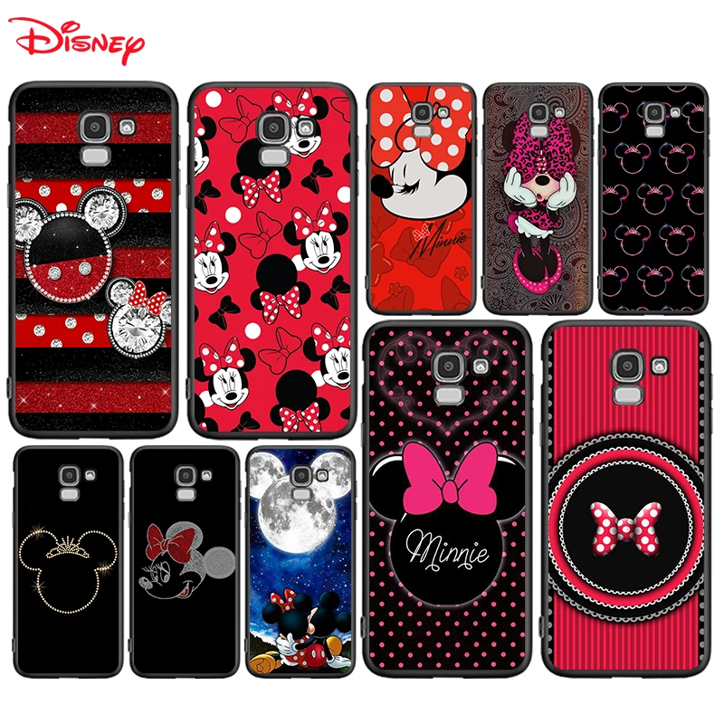 

Silicone Cover Disney Minnie Bow For Samsung Galaxy J8 J7 Duo J6 J5 Prime J4 Plus J3 J2 Core 2018 2017 2016 Phone Case