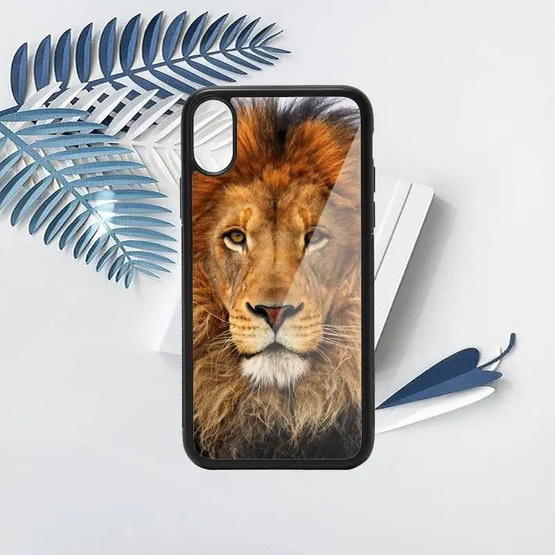 

Animaux lion Phone Case TPU For iPhone X XR XS 11 12 mini Pro MAX 6 6S 7 8 Plus SE 2020