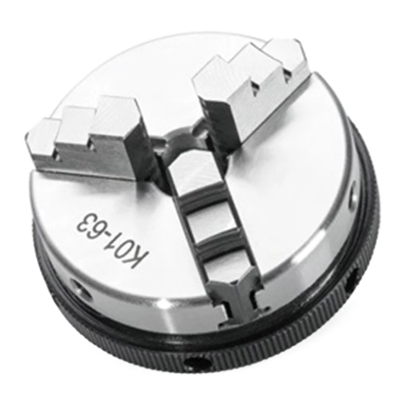 

K01-50 50mm Scroll Chuck 3 Jaws Self Centering Manual Chuck Set, Woodworking Scroll Chuck Woodworking Hand Chuck Set 193C