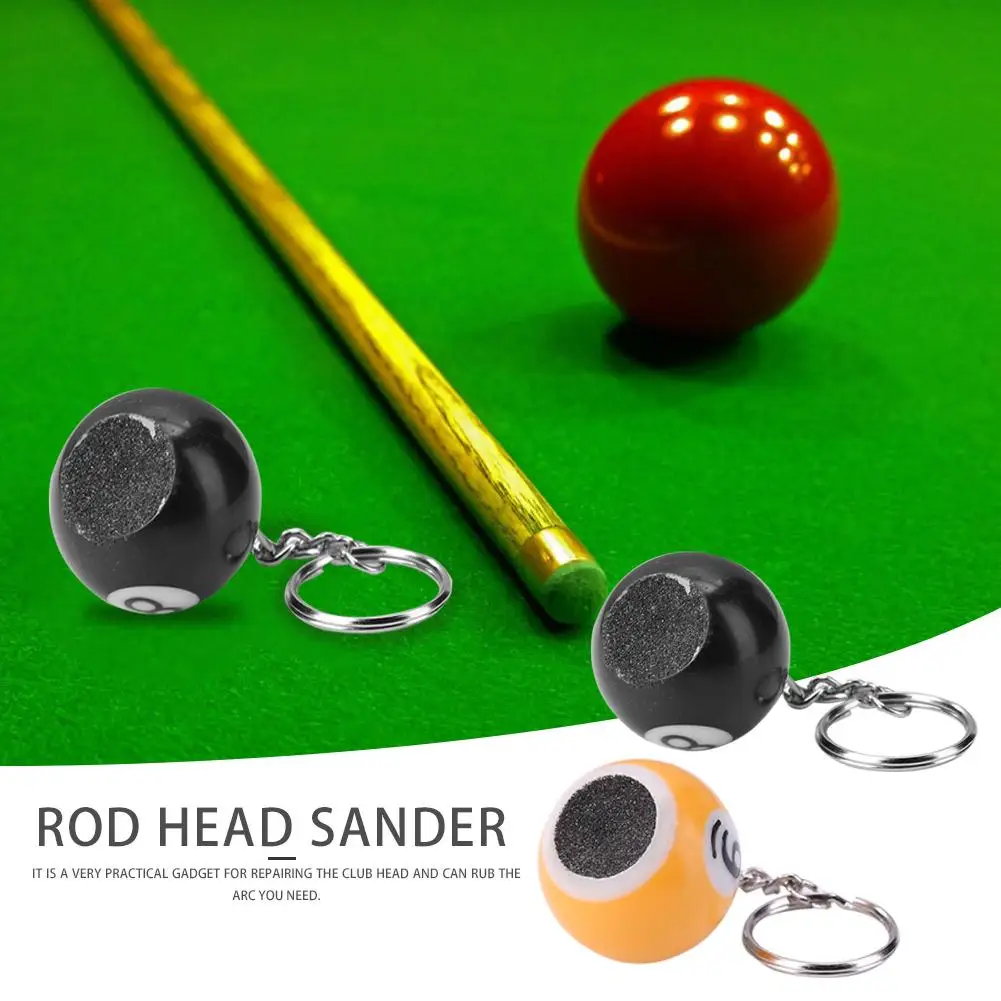 Portable Billiard Rod Tips Ball Shaper Keychain Various Specifications Optional Exquisite Cue Sander Pool Accessories | Спорт и
