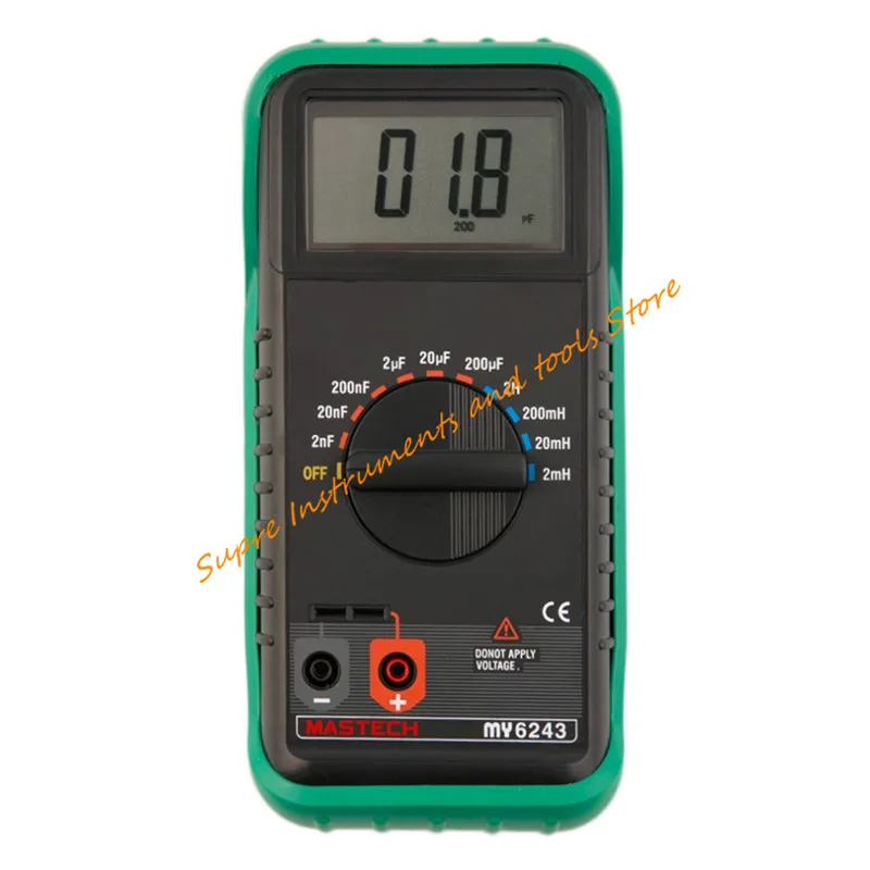 MASTECH MY6243 цифровой C/L индуктивность 2 м/20 м/200mH/2 ч измеритель емкости 2nF-200uF |