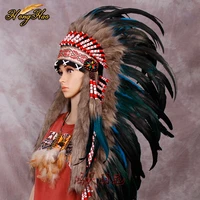turquoise indian headdress feather headdress indian war bonnet indian feather costume feather hat