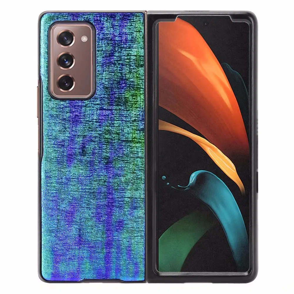 

For Samsung Galaxy Fold Z Fold 2 W50 5G Case Magic Color Leather Back Hard Cover