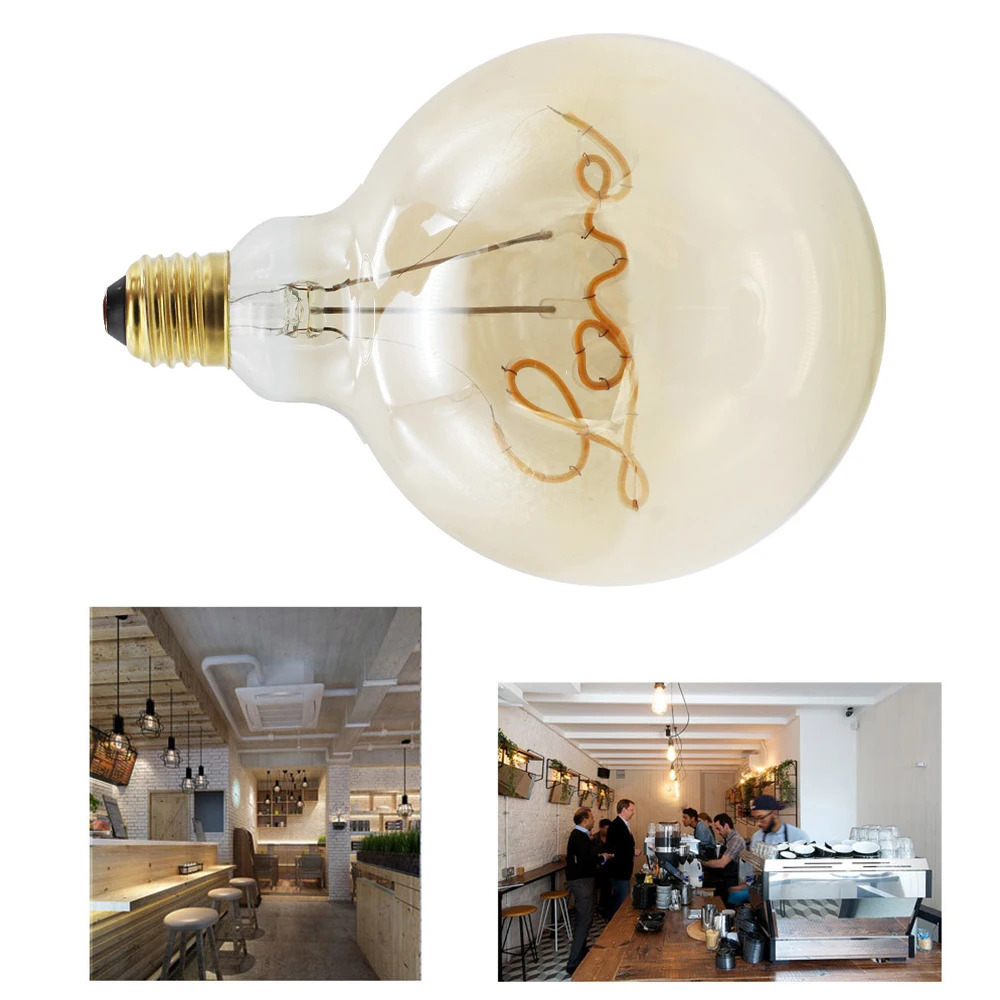 Винтажная спиральная лампа накаливания E27 в стиле ретро для подвесных ламп лампы