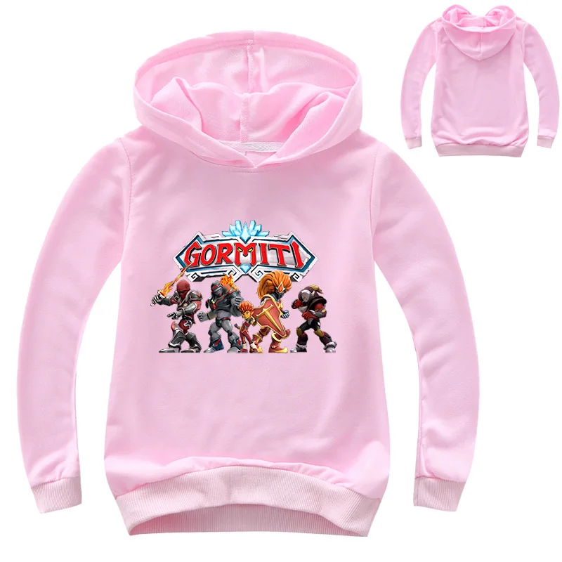 2020 Gormiti New Kids Hoodies Children Clothes Boys Long Sleeve Baby Sweatshirt Ryan Toys Review Coat Cartoon Girls Tops Tees | Детская