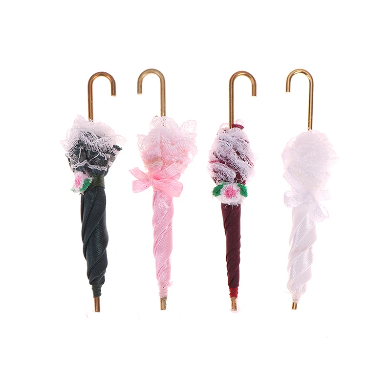 

2019 Lace Umbrella Doll Accessories Handmade Doll's Embroidered Umbrella For Dolls Toy Accessories New Style Gift For Children