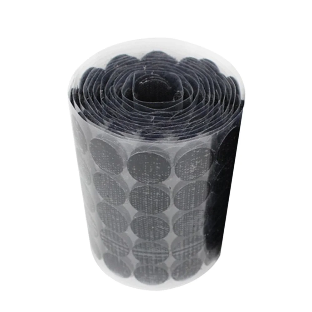 

500 Pairs 20mm Diameter Round Back Sticky Tapes Hook and Loop Self Adhesive Dot Tapes
