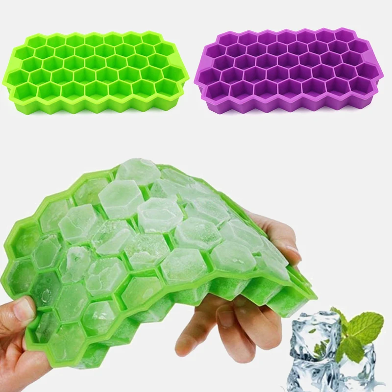 Креативные соты льда Куб лоток многоразовые BPA бесплатно DIY силиконовые кубик