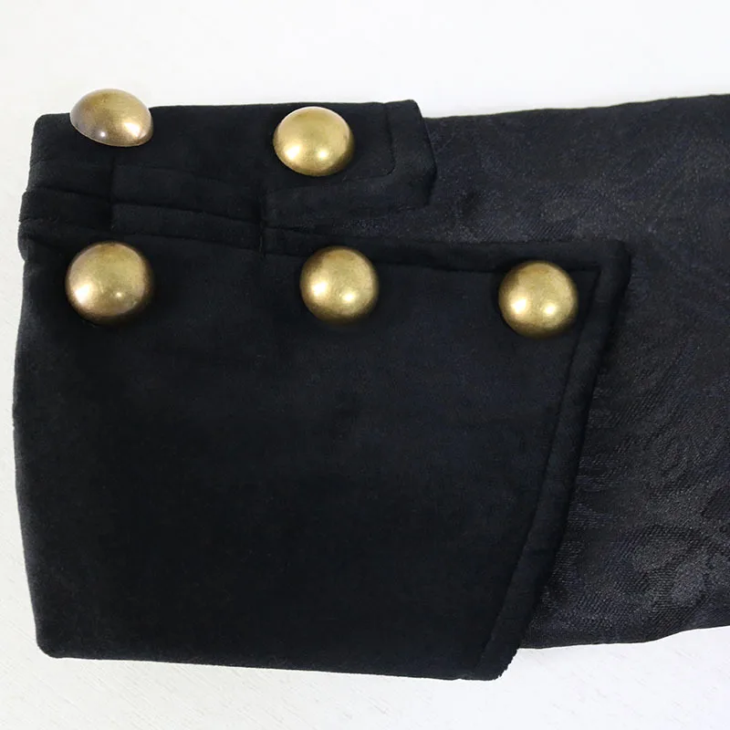 Новая мужская однотонная жаккардовая ретро форма пальто костюмы на Хэллоуин для