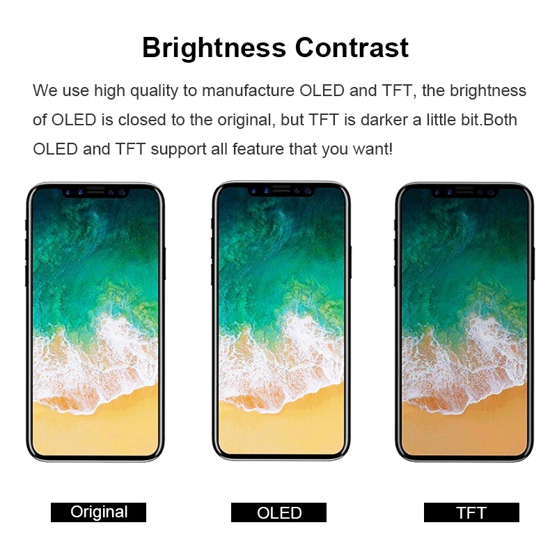 AAA + OLED TFT LCD для iphone X XS XR Xs Max Замена экрана 3D Touch 10 Xr мягкий жесткий ЖК дисплей в