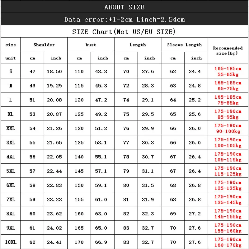 

Color: Red Black 2019 New Lightweight Men's Short coat Fashion Extra large Short Hooded Black jacket More sizes S-9XL 10XL