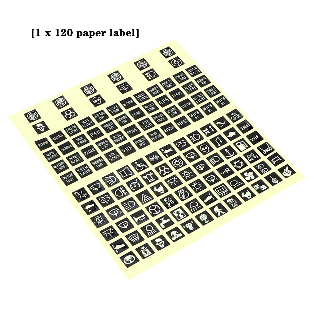 120 наклейка на автомобиль лодку грузовик инструмент переключатели реле Декор -