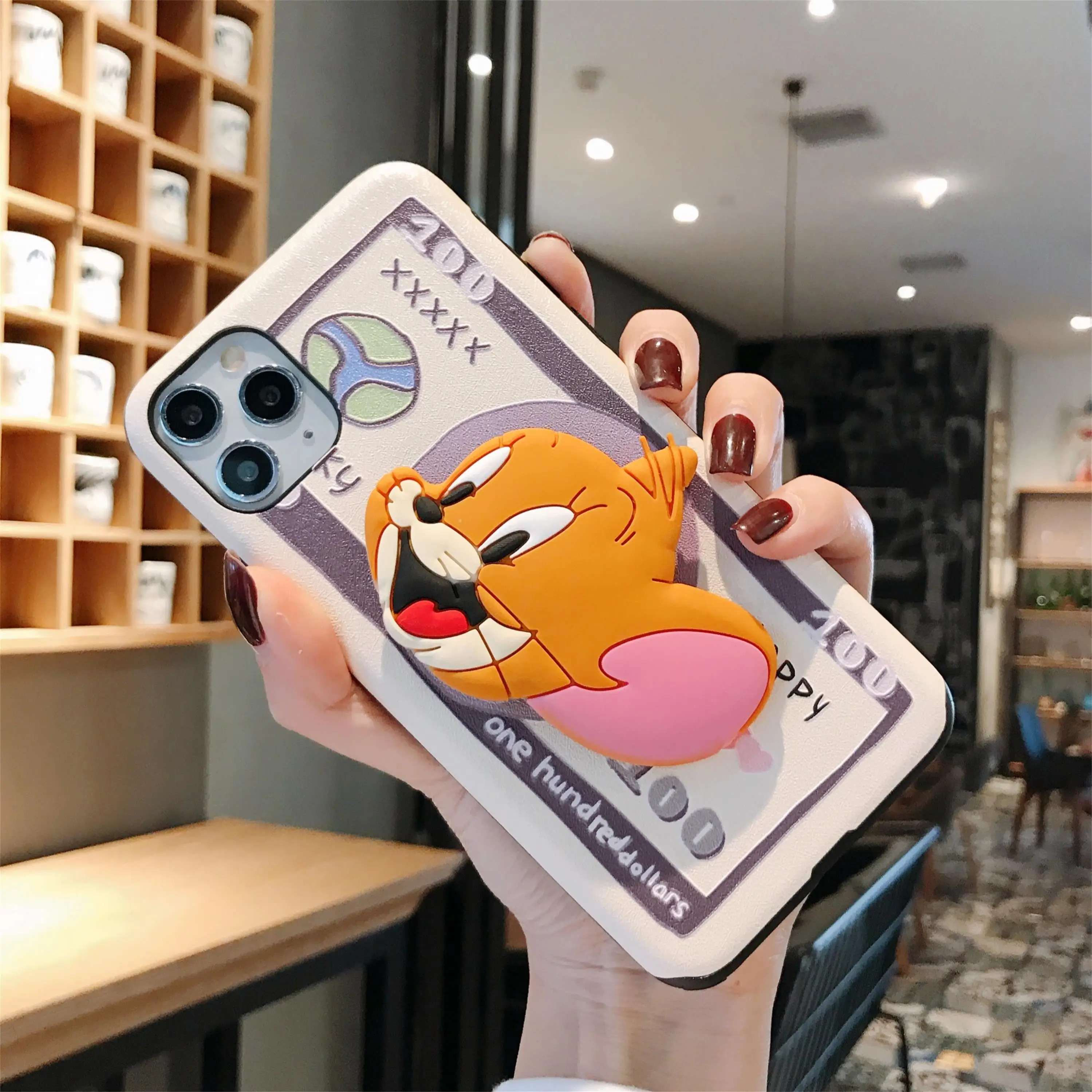 Милый 3D чехол для iphone 11 Pro Max XR X XS 7 8 Plus ударопрочный с откидной подставкой |