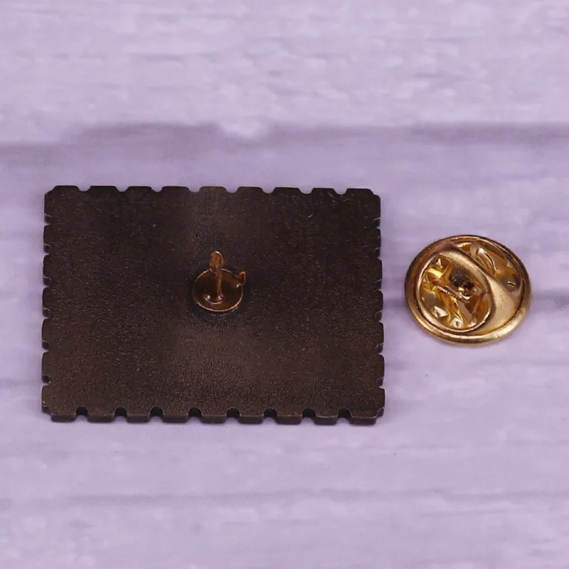 

DZ1414 Ticket Commemorative Stamp Enamel Pins Brooches Women Men Backpack Bags Badge Fashion Lapel Jewelry Birthday Gifts