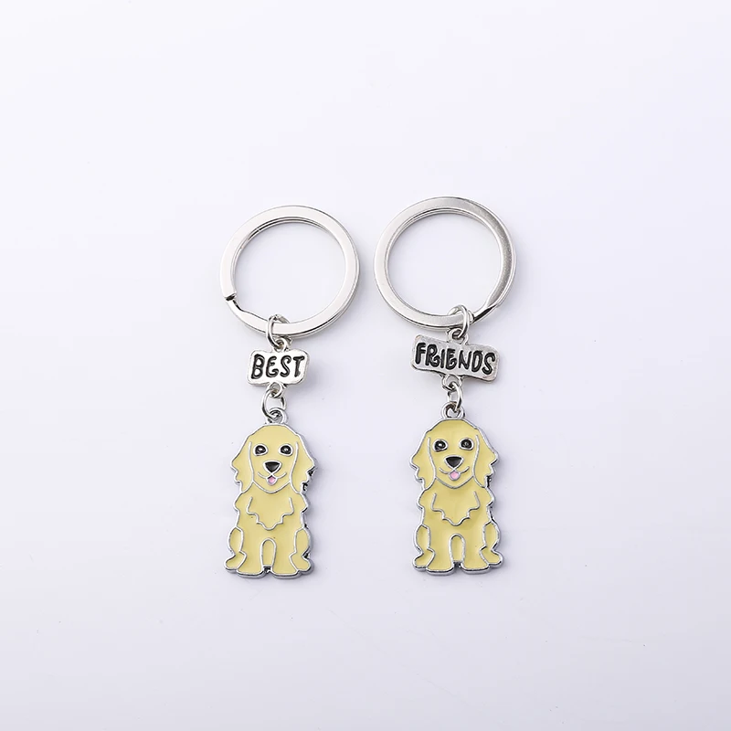 2 шт./лот модный брелок для домашних питомцев собака лучший друг подарок милая