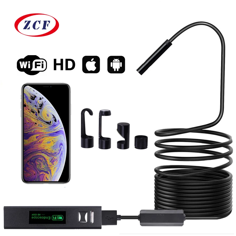 Wifi эндоскоп камера HD 1200P мини Водонепроницаемый Жесткий Мягкий провод беспроводной 8 мм 8 светодиодный бороскоп камера для Android ПК IOS эндоскоп
