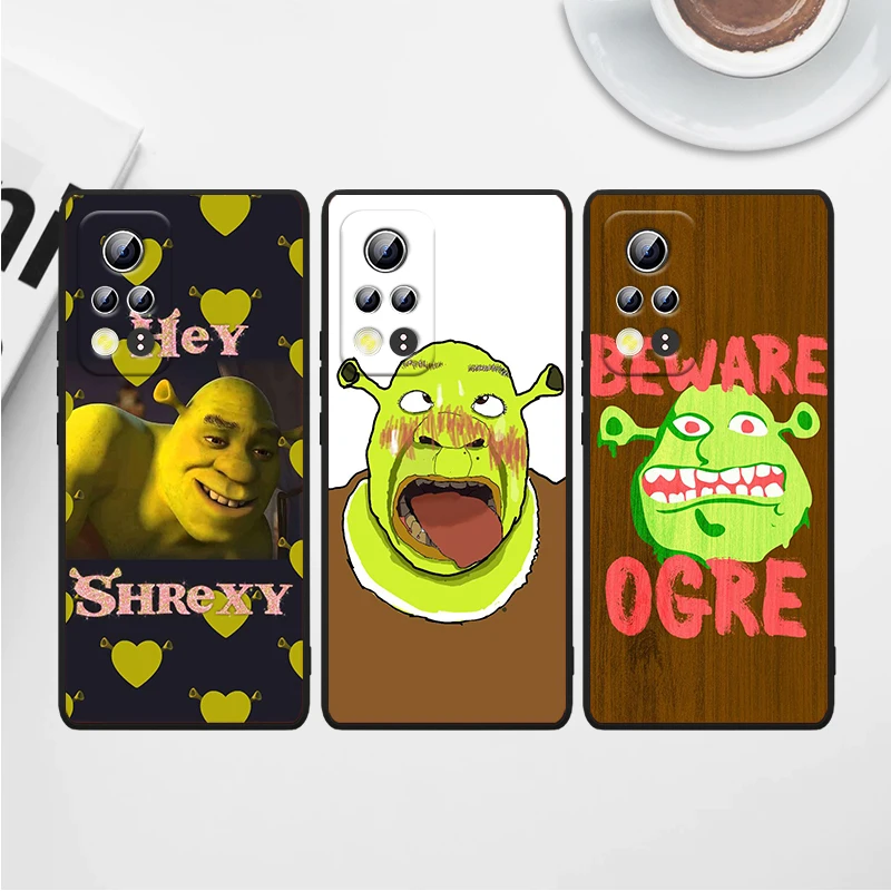 

CartoonCute green monster For Honor Play 3E 5 5G 5T 8S 8C 8X 8A 8 7S 7A 7C MAX Prime Pro 2019 2020 Black Phone Case Soft Capa